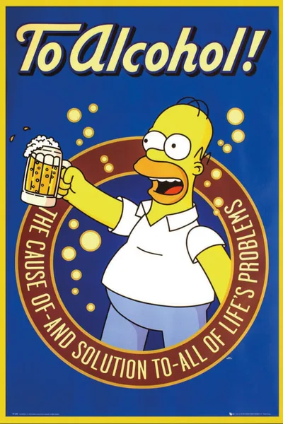 Постер Гомер Симпсон — To Alcohol!