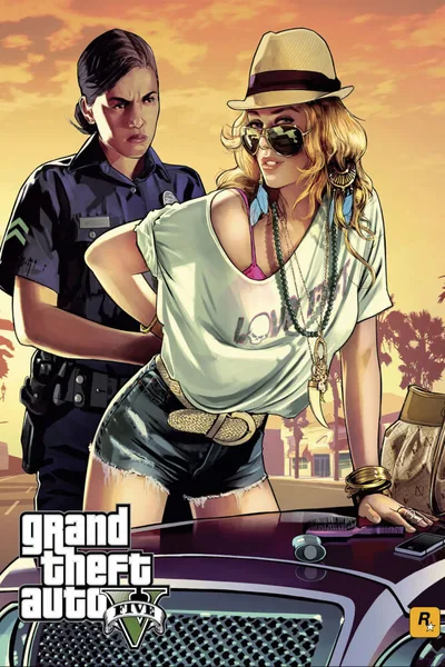 Постер Grand Theft Auto 5 (GTA 5)