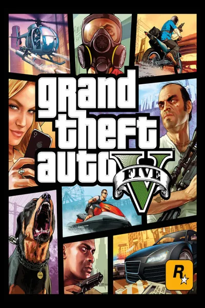 Постер Grand Theft Auto 5 (GTA 5)